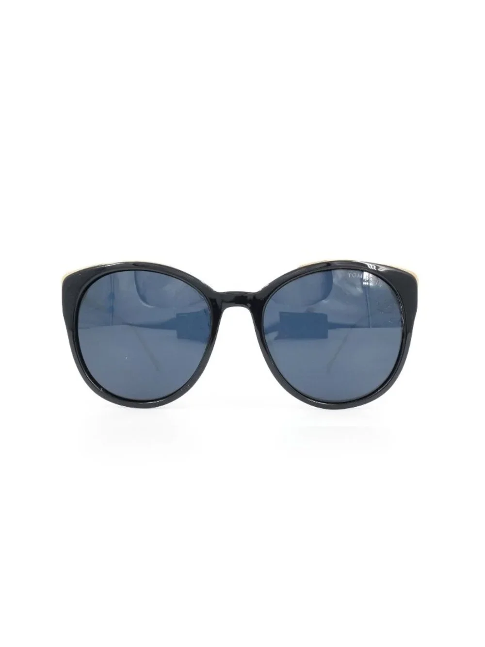 Tom Ford TF641 Round Sunglasses Black and Blue OS